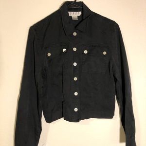 Silk button down top